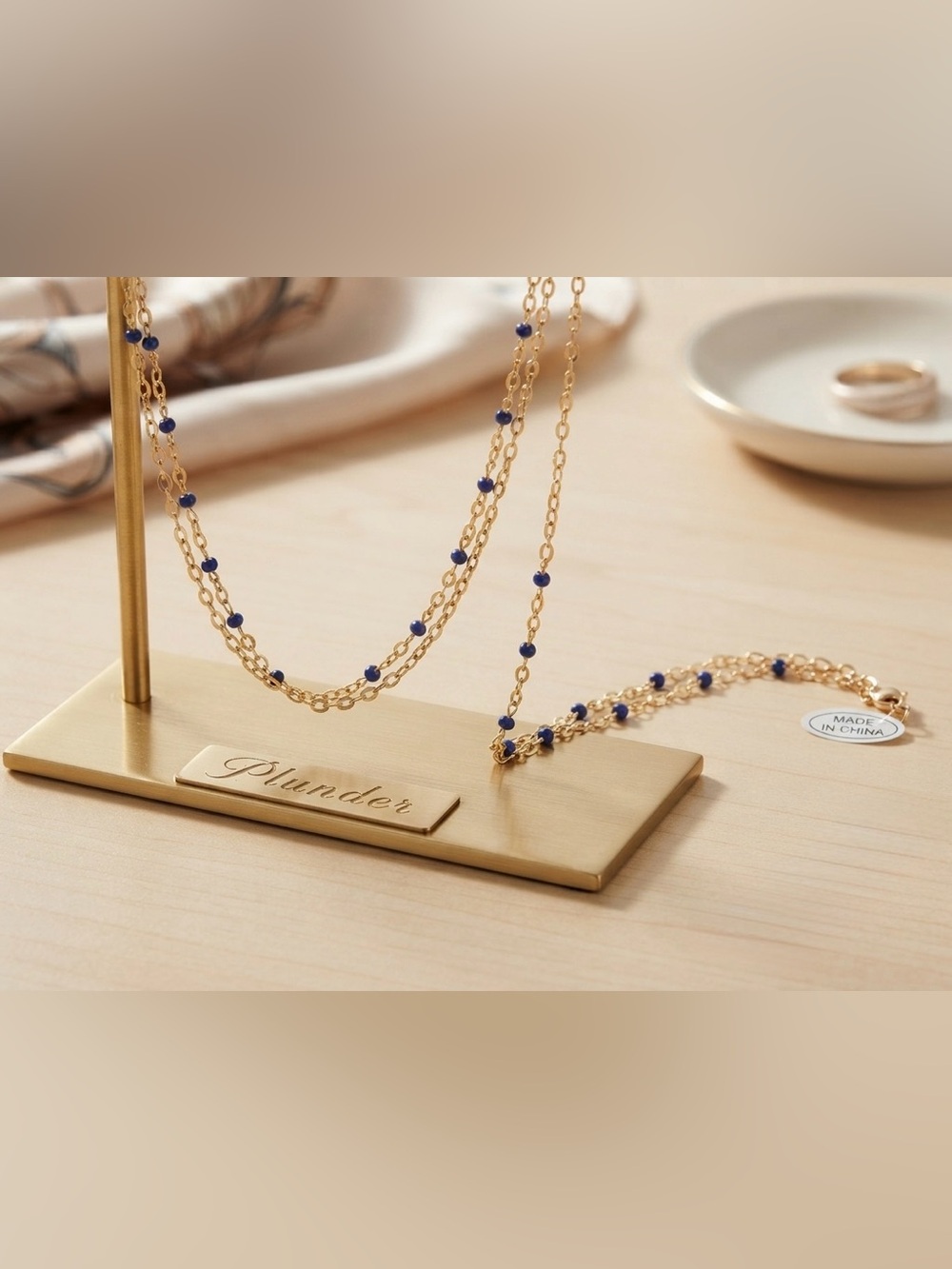 6 Pieces of plunder Necklaces with Bead Accents